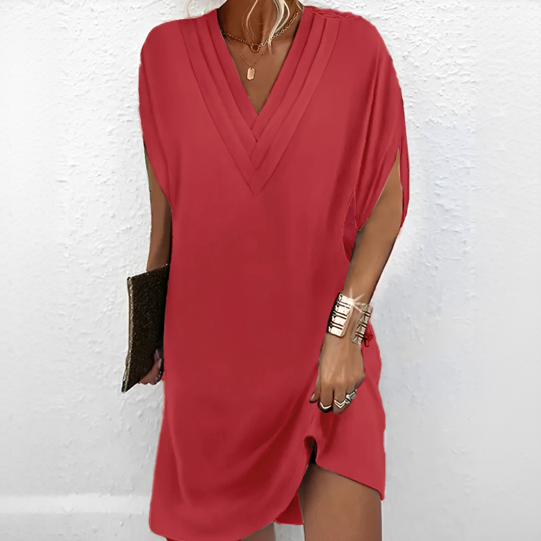 Jazlynn - Kleid mit Falten und weiten Ärmeln