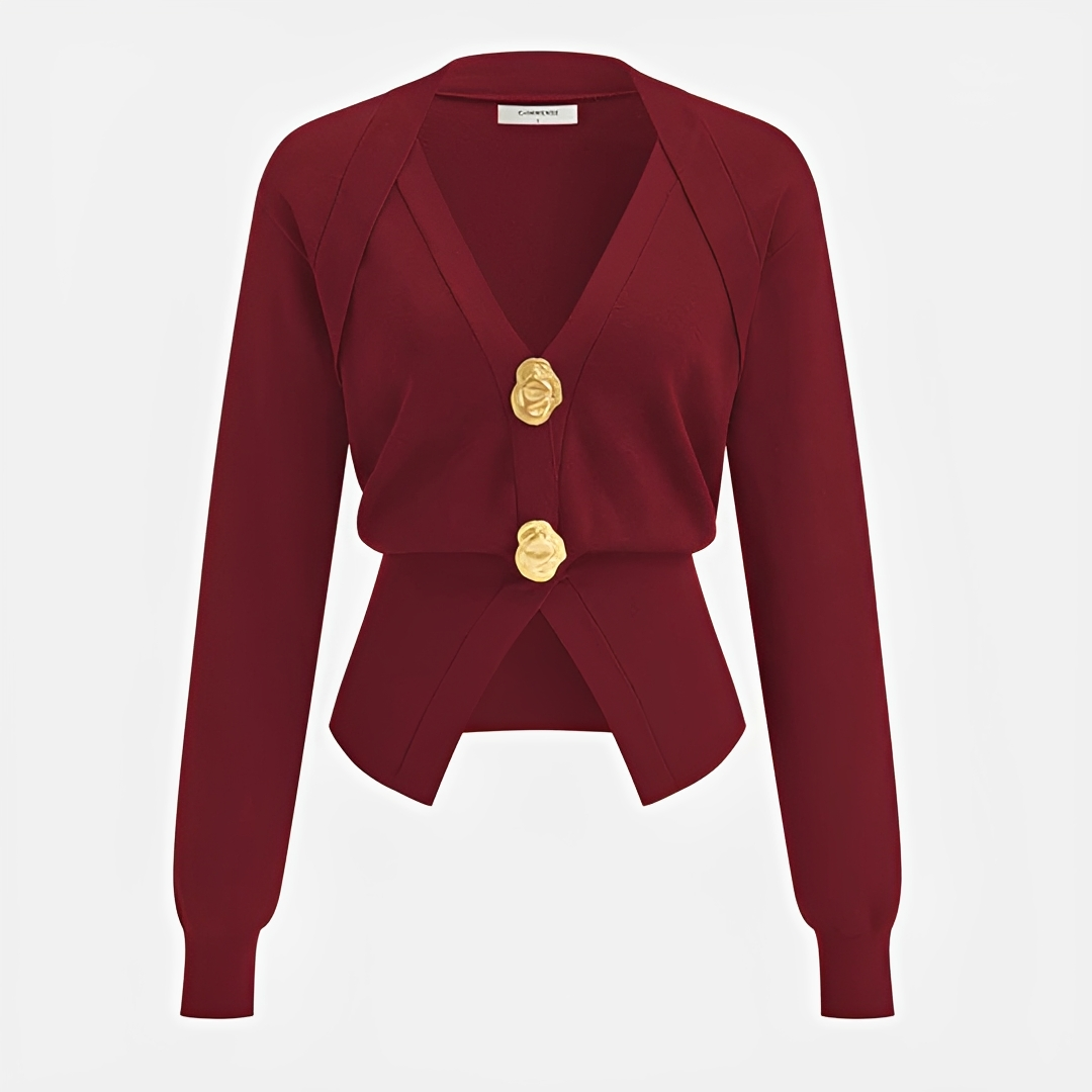 Kisha - Modische Jacke mit V-Ausschnitt
