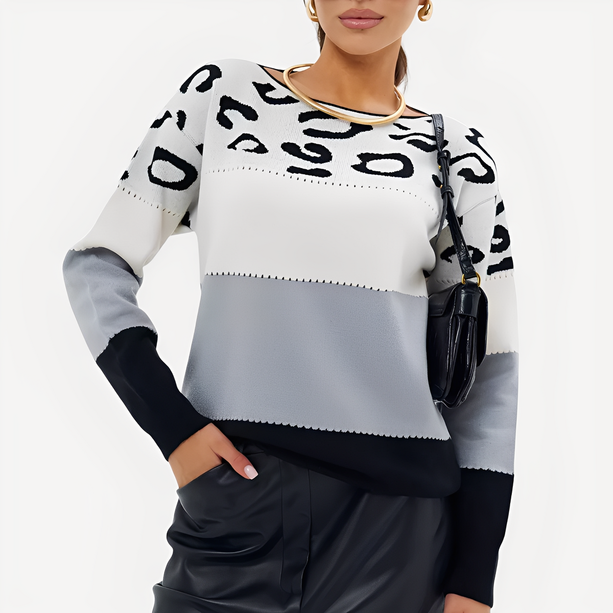 Anne - Stilvoller Pullover mit Design