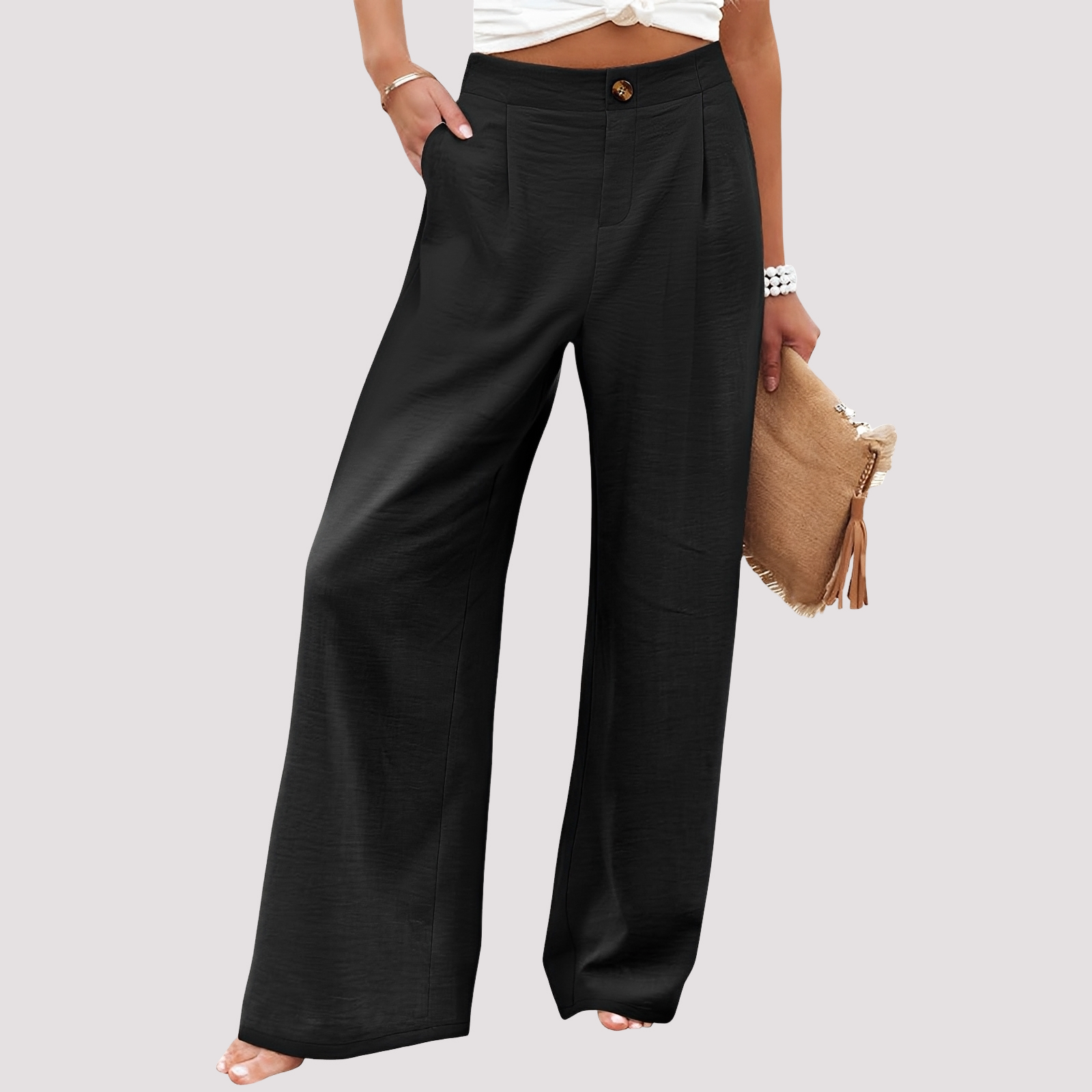 Helen - Damenhose mit weitem Bein und bequemer Passform