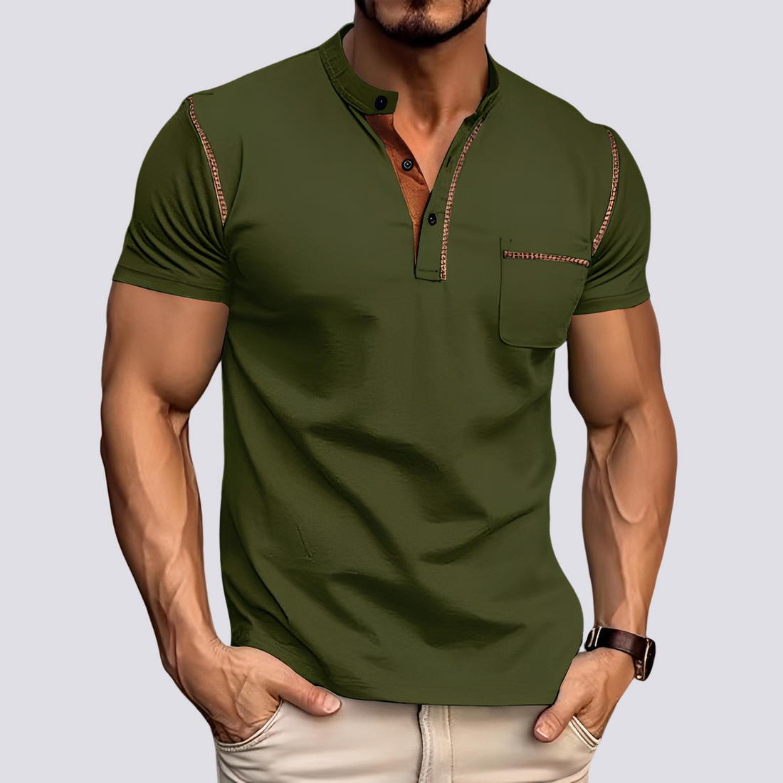 Stefan - Elegantes, luftdurchlässiges Herren-Poloshirt