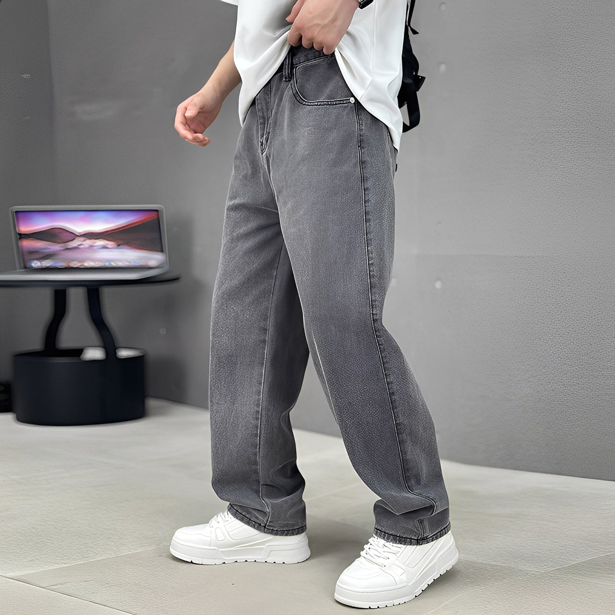 Wendell - Moderne Hose mit weitem Bein