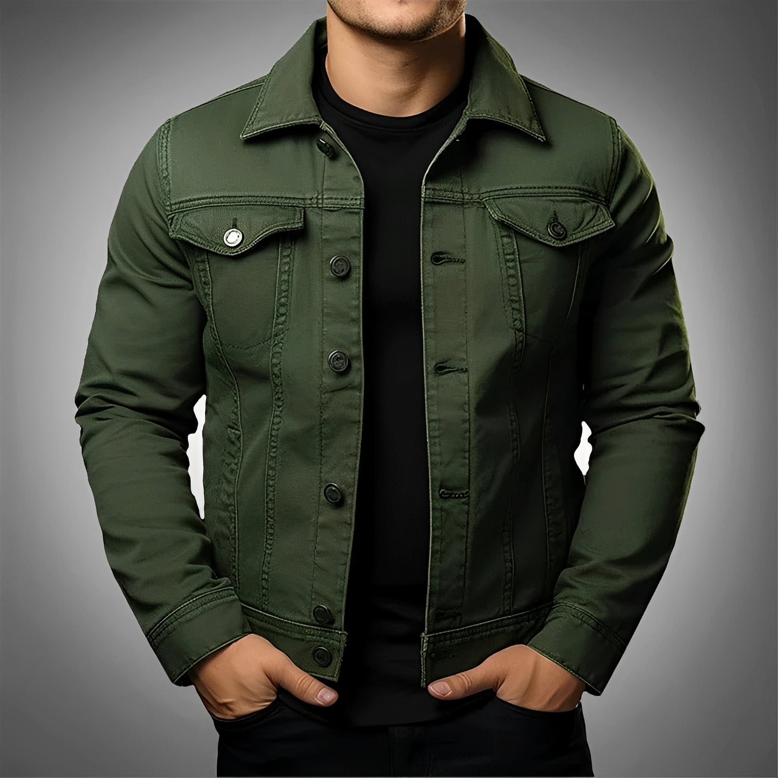 Leroy - Elegante Jeansjacke für Herren