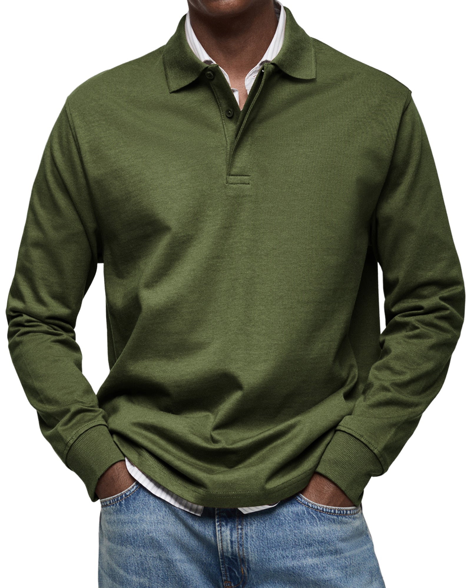 Oliver - Langarm-Poloshirt