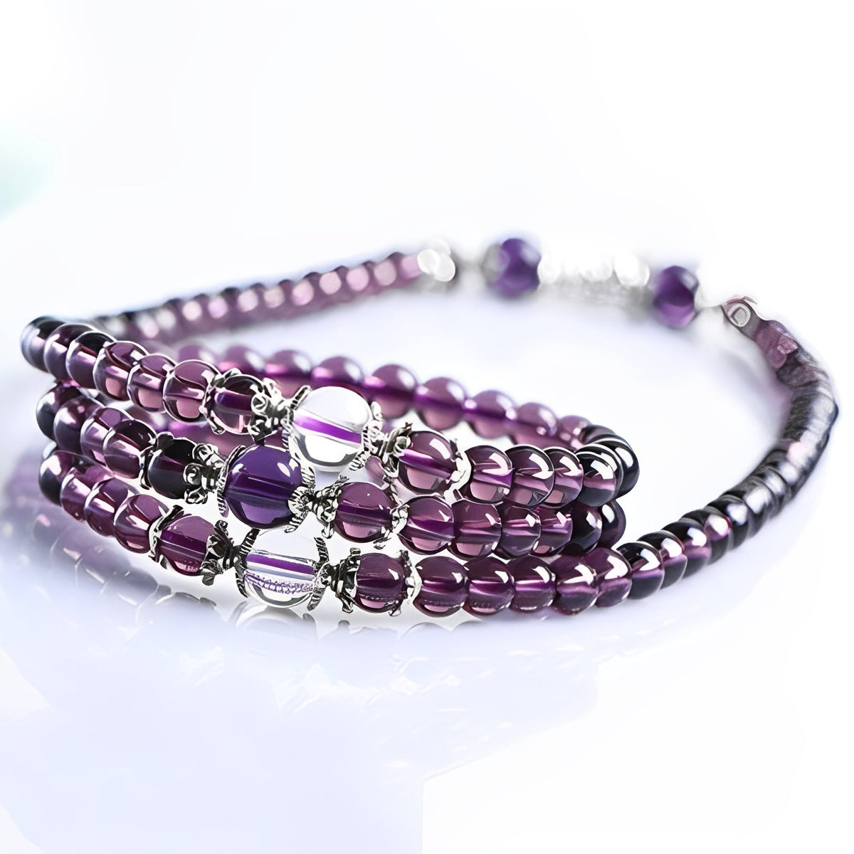 Mia – Spirituelles Armband und Halskette mit Amethyst