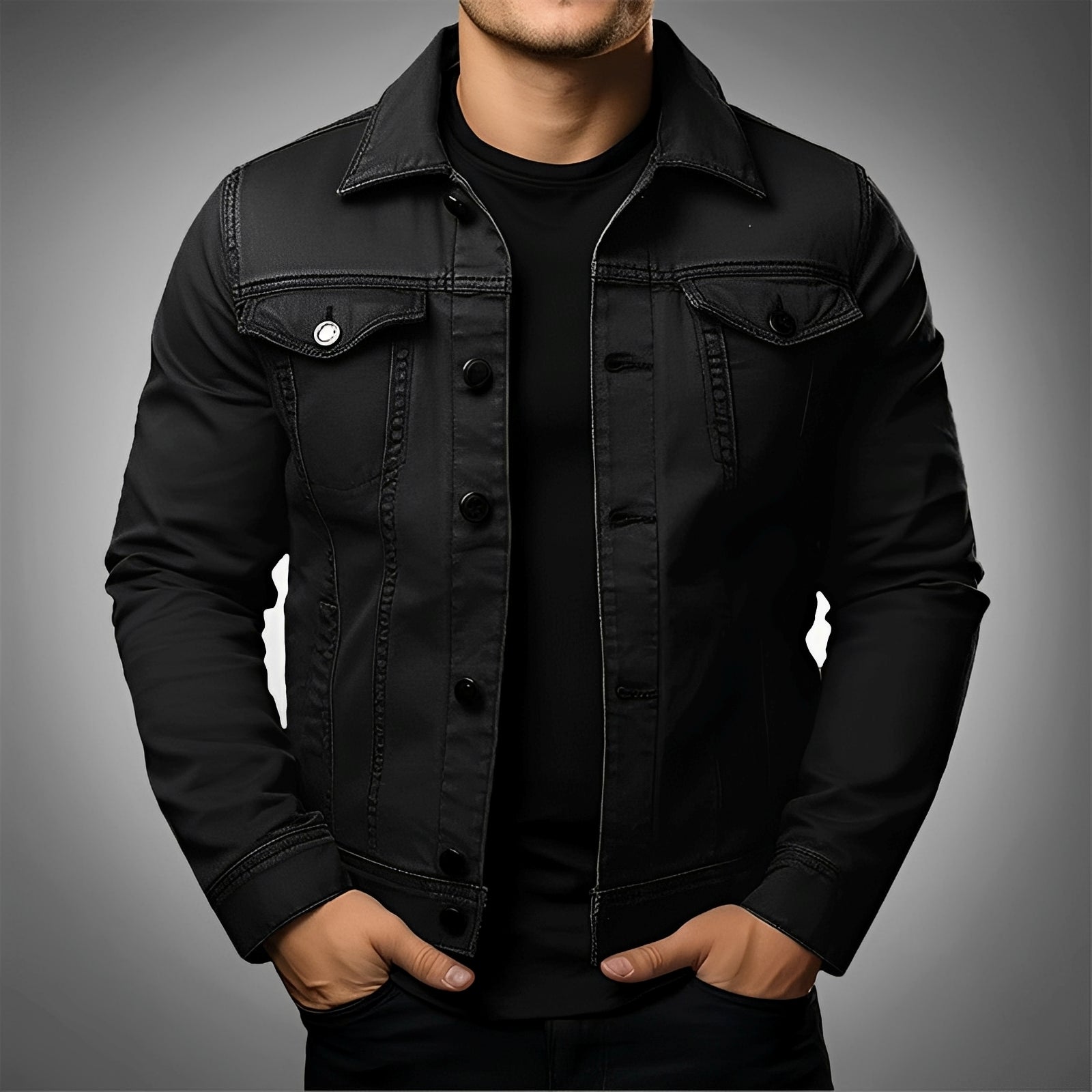Leroy - Elegante Jeansjacke für Herren