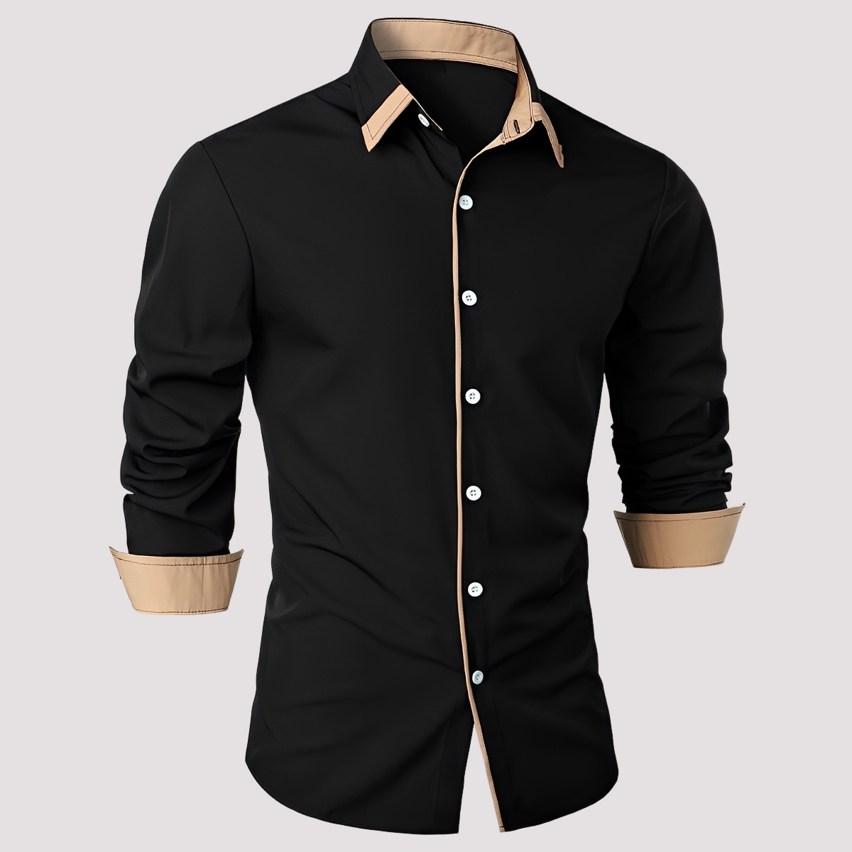 Samuel - Stilvolles Langarm-Overshirt für Herren