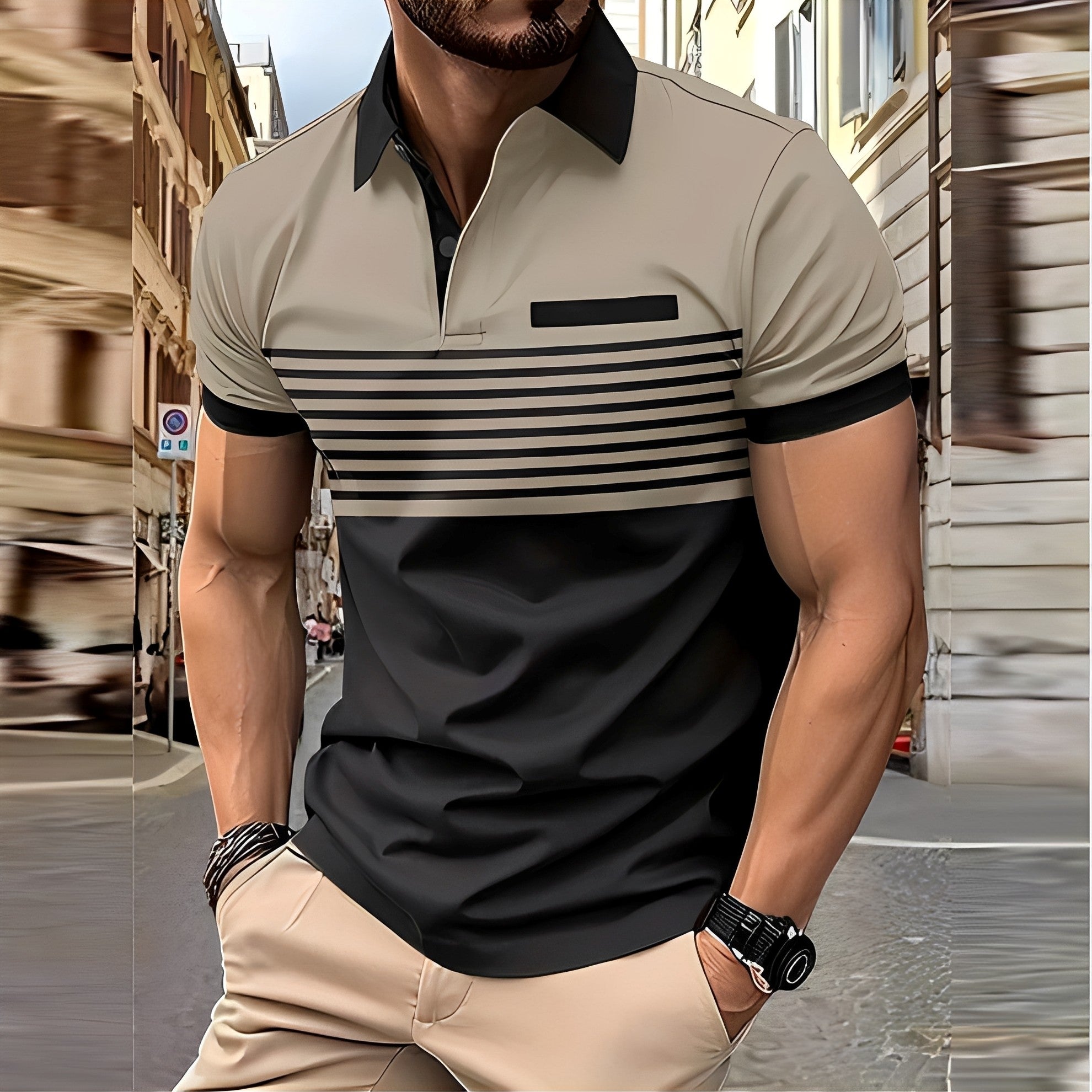 Thomas - Stilvolles, figurbetontes Poloshirt für Herren
