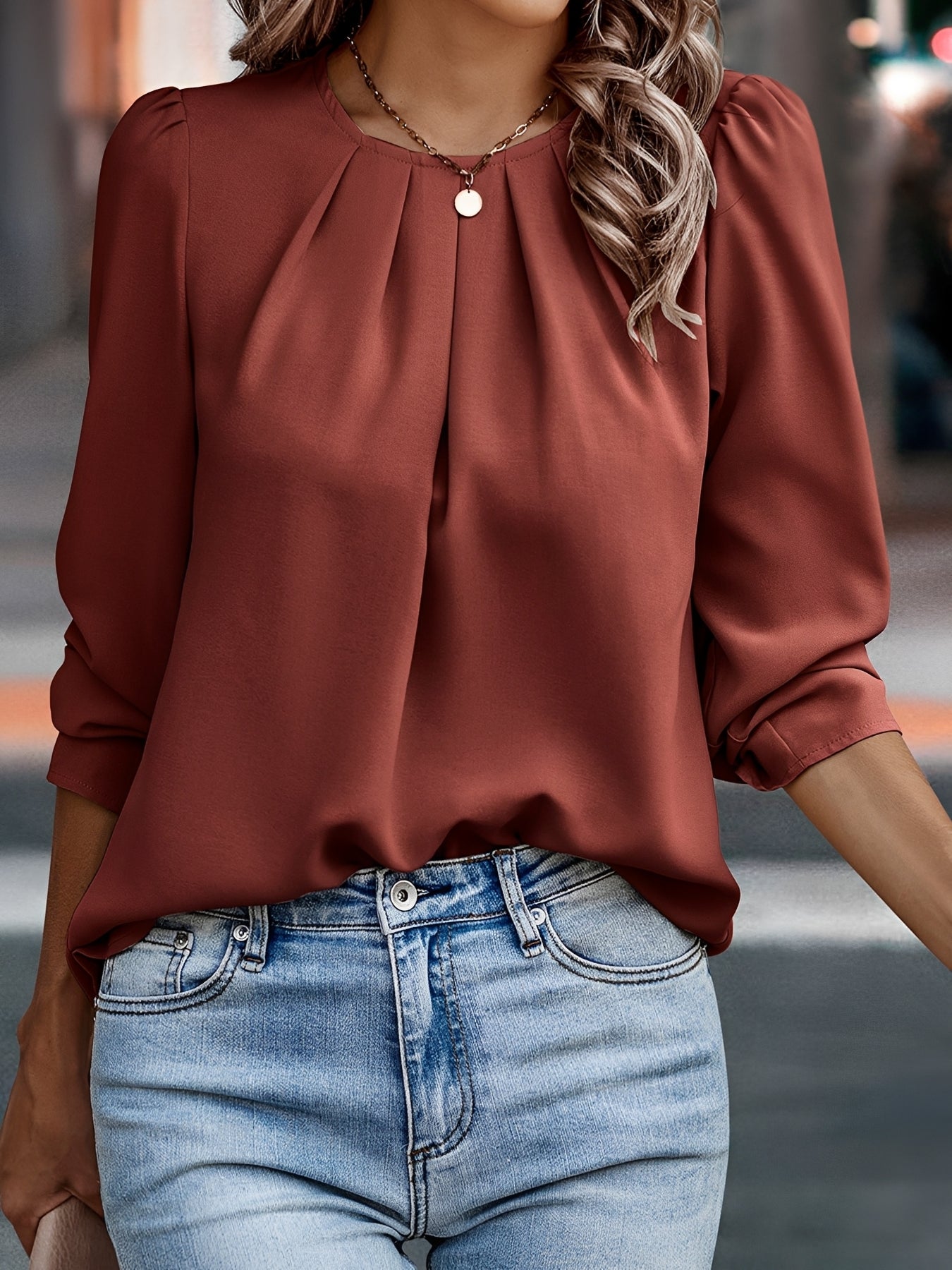 Sophie - Modische Bluse mit großzügigen Ärmeln für Damen