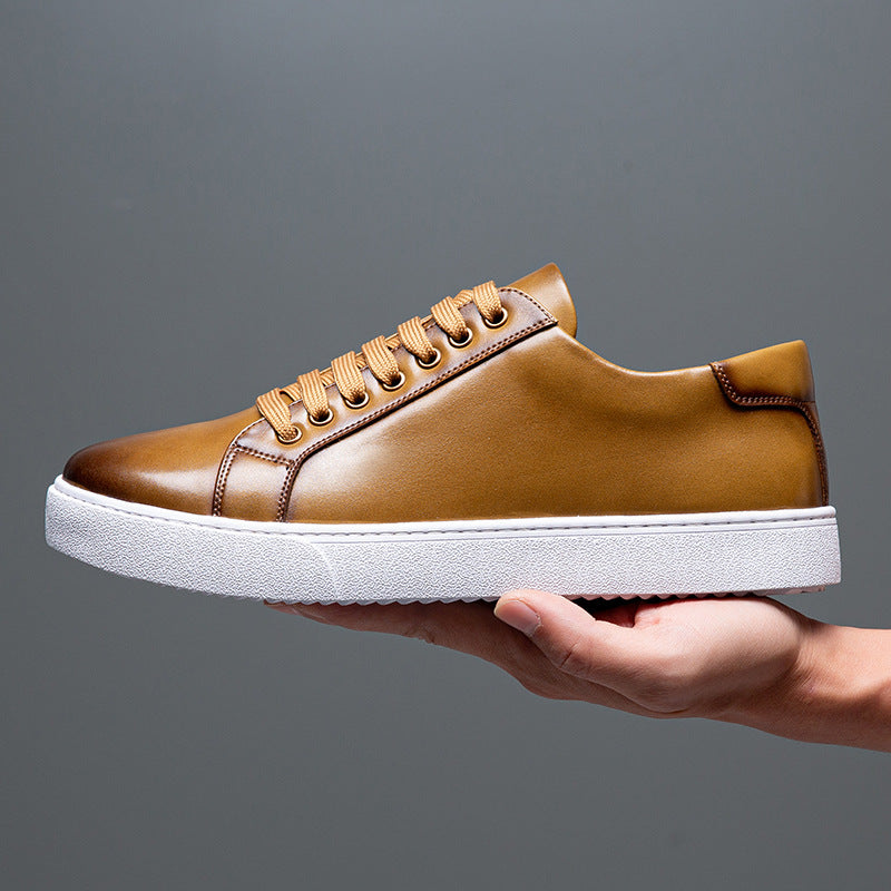 Dominik - Freizeit-Sneakers mit gebürstetem Finish