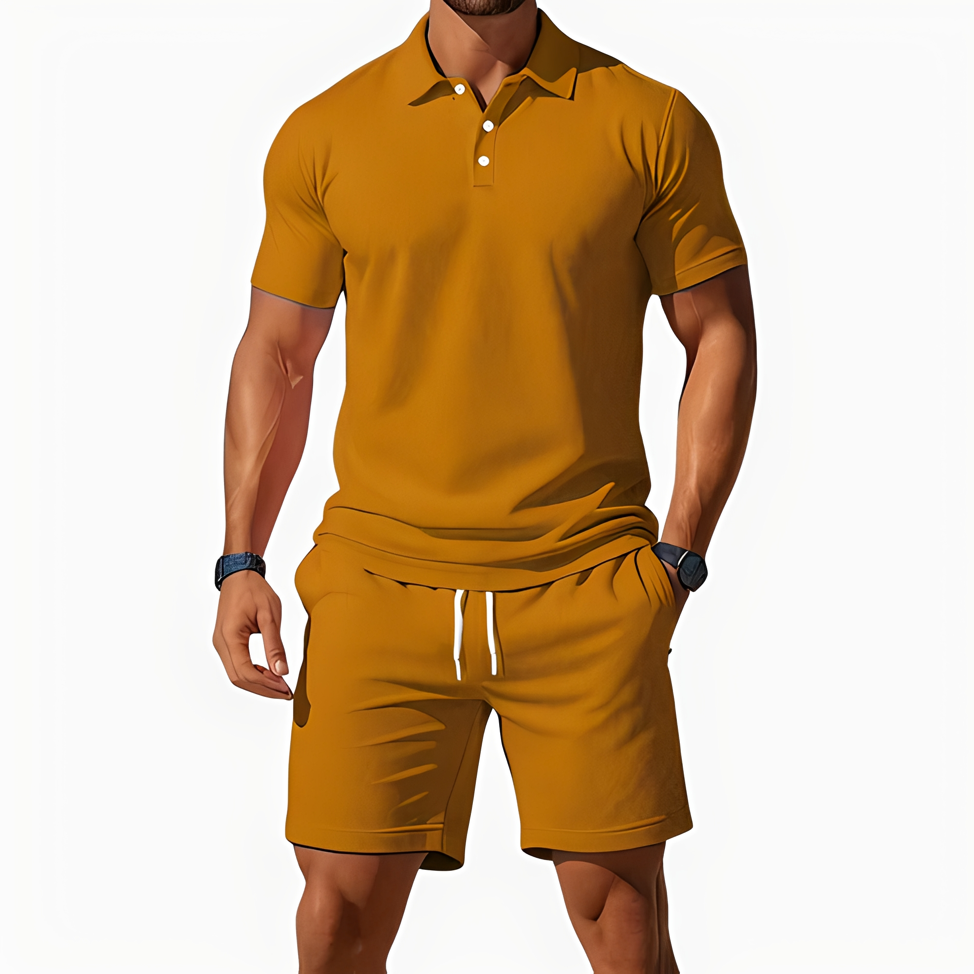 Aldrin - Modernes Polo- und Short-Set für Herren
