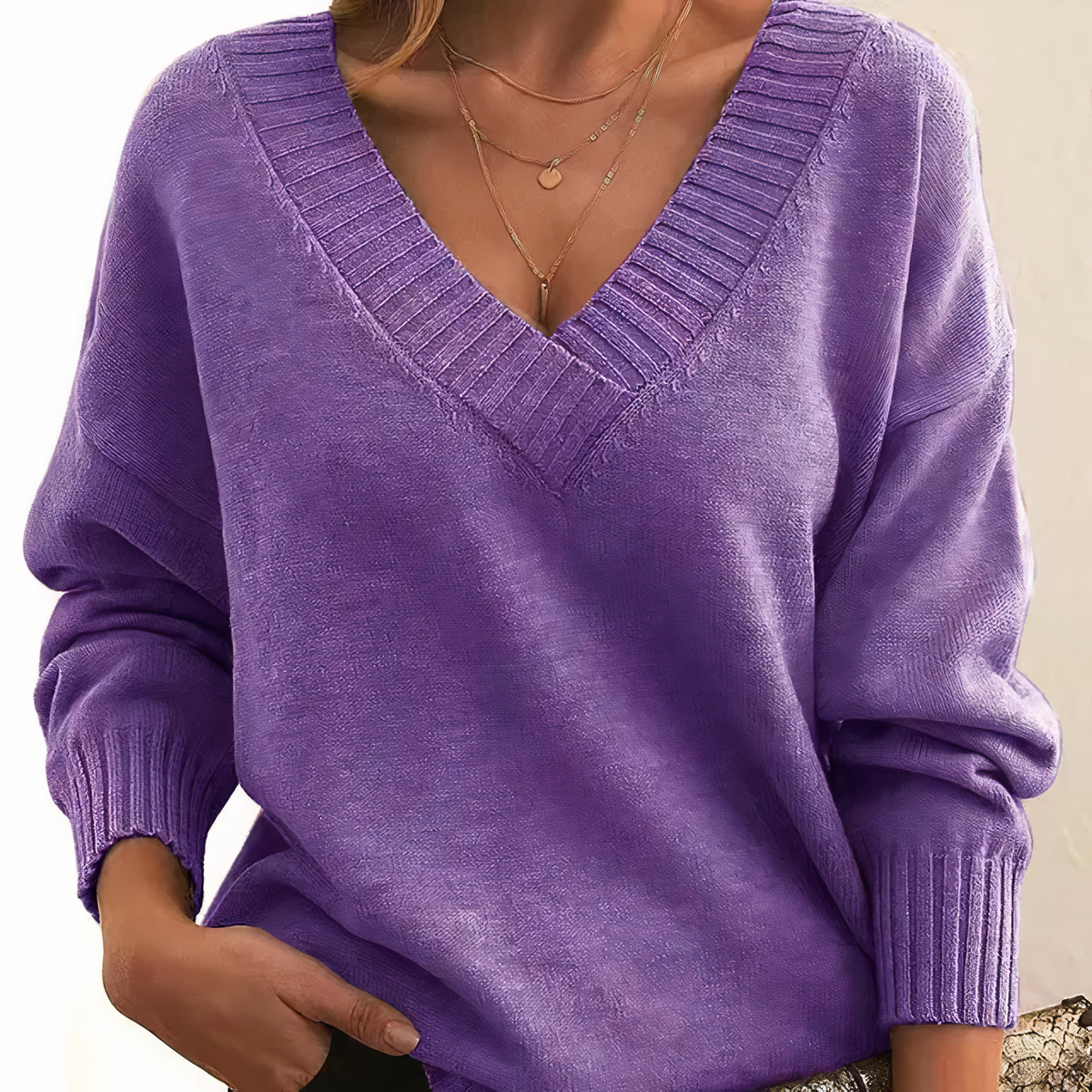 Herbst –modischer und bequemer Pullover