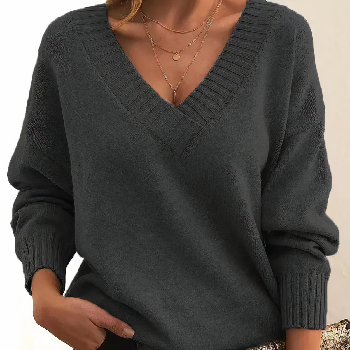 Herbst –modischer und bequemer Pullover