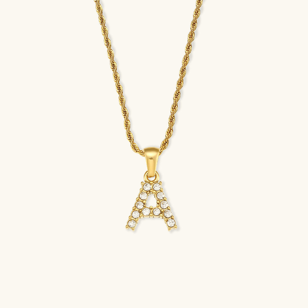 Maeve - Kette mit Initialen und Diamanten