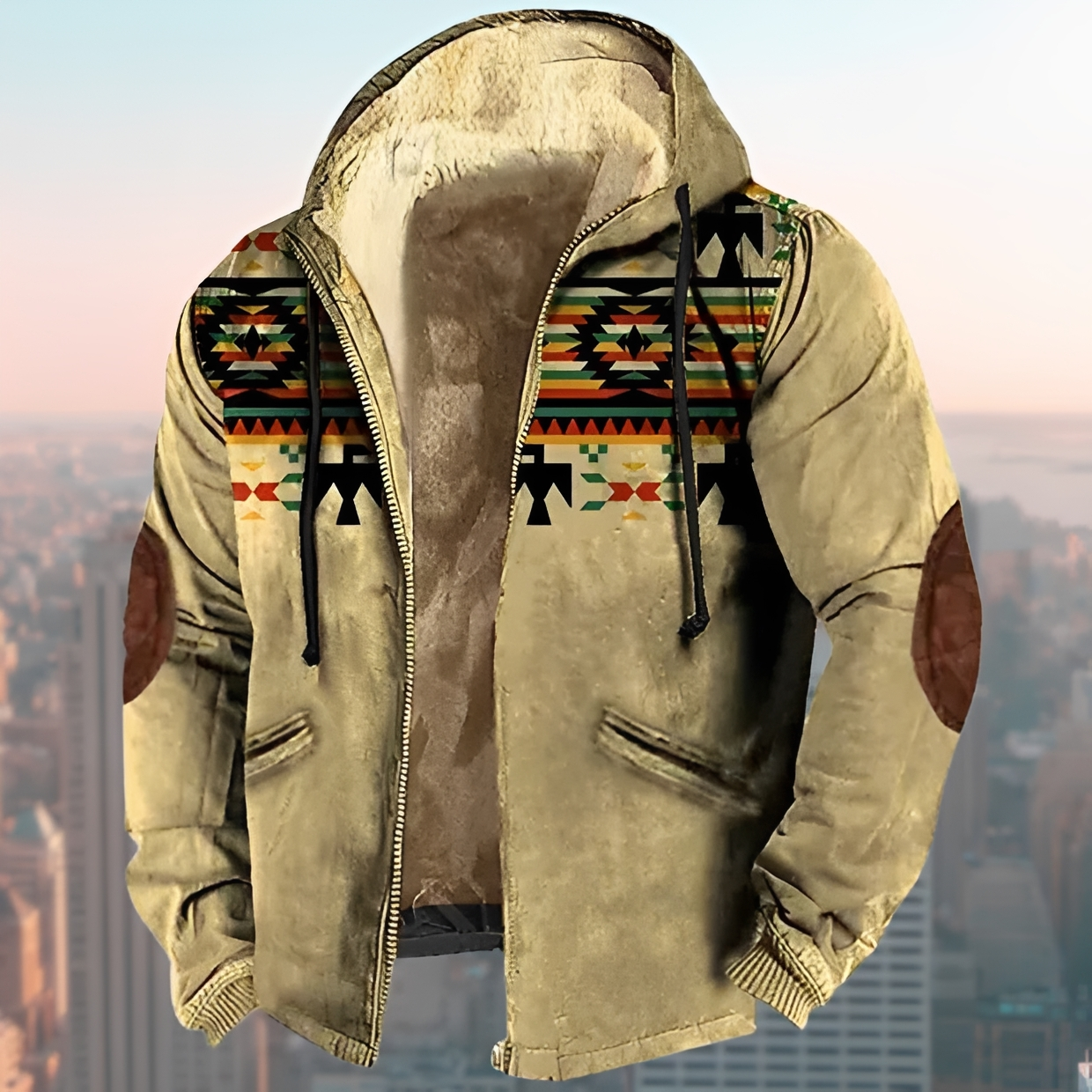 Laszlo - Retro-Hoodie-Jacke