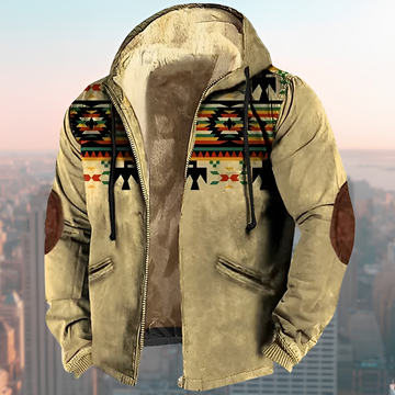 Laszlo - Retro-Hoodie-Jacke