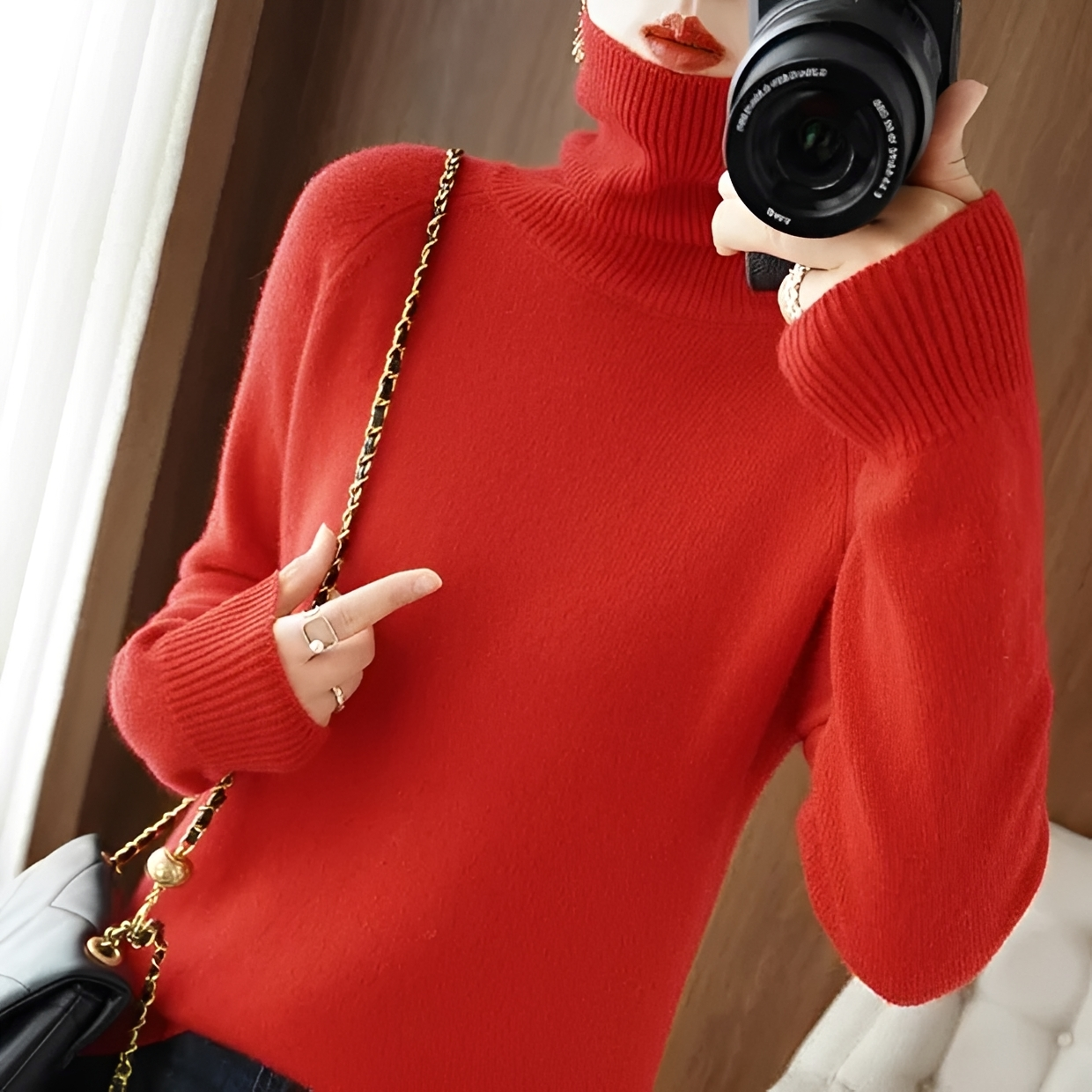 Silvana - Eleganter Rollkragenpullover