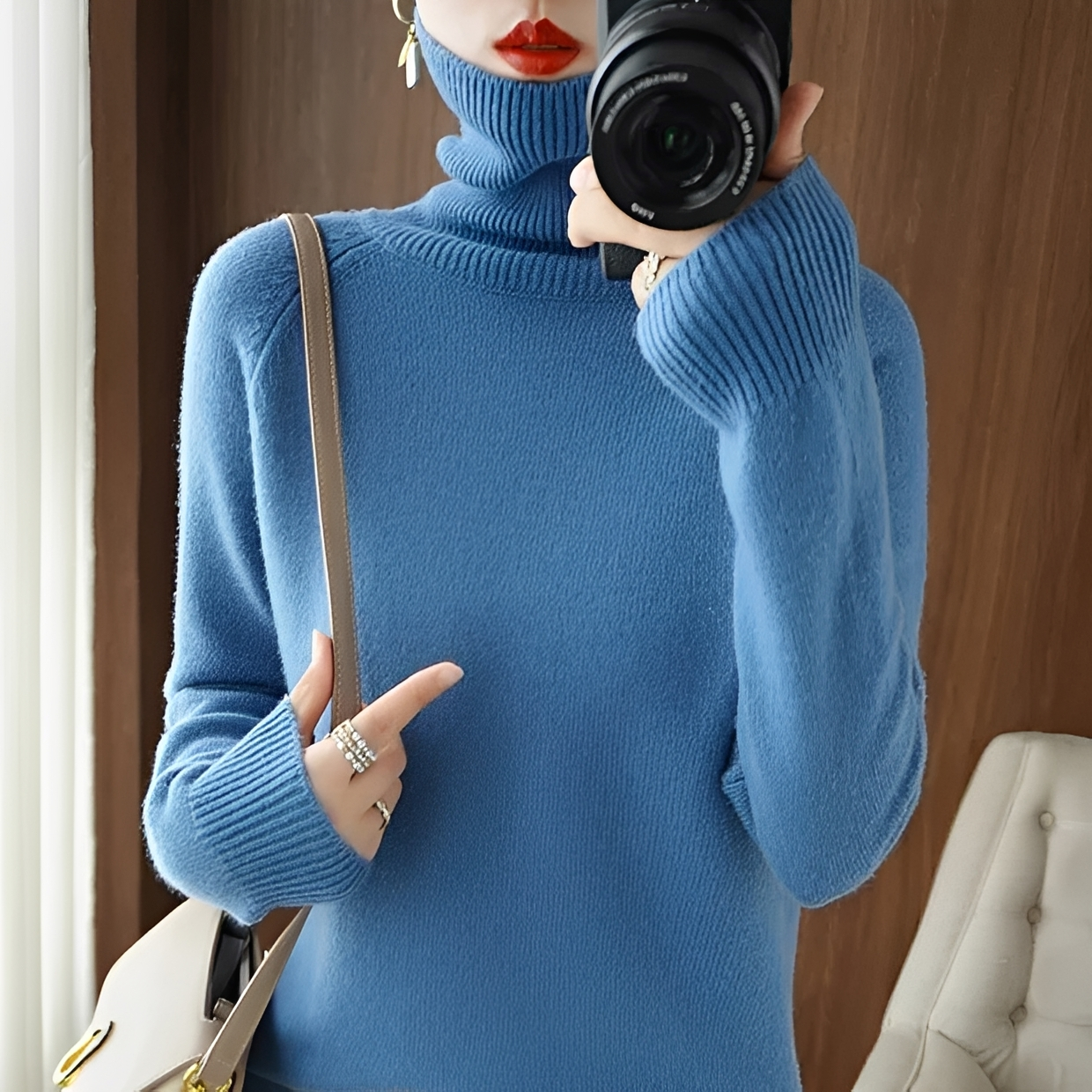Silvana - Eleganter Rollkragenpullover
