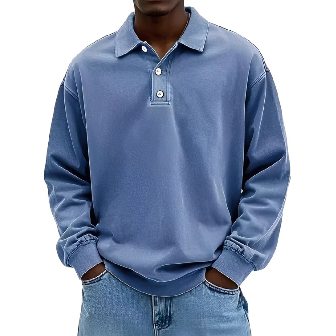 Clayton - Langarm-Poloshirt im aktuellen Design