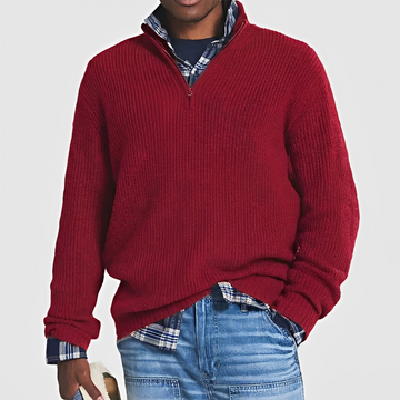 Constantine - Warmer Pullover mit halbem Zipper
