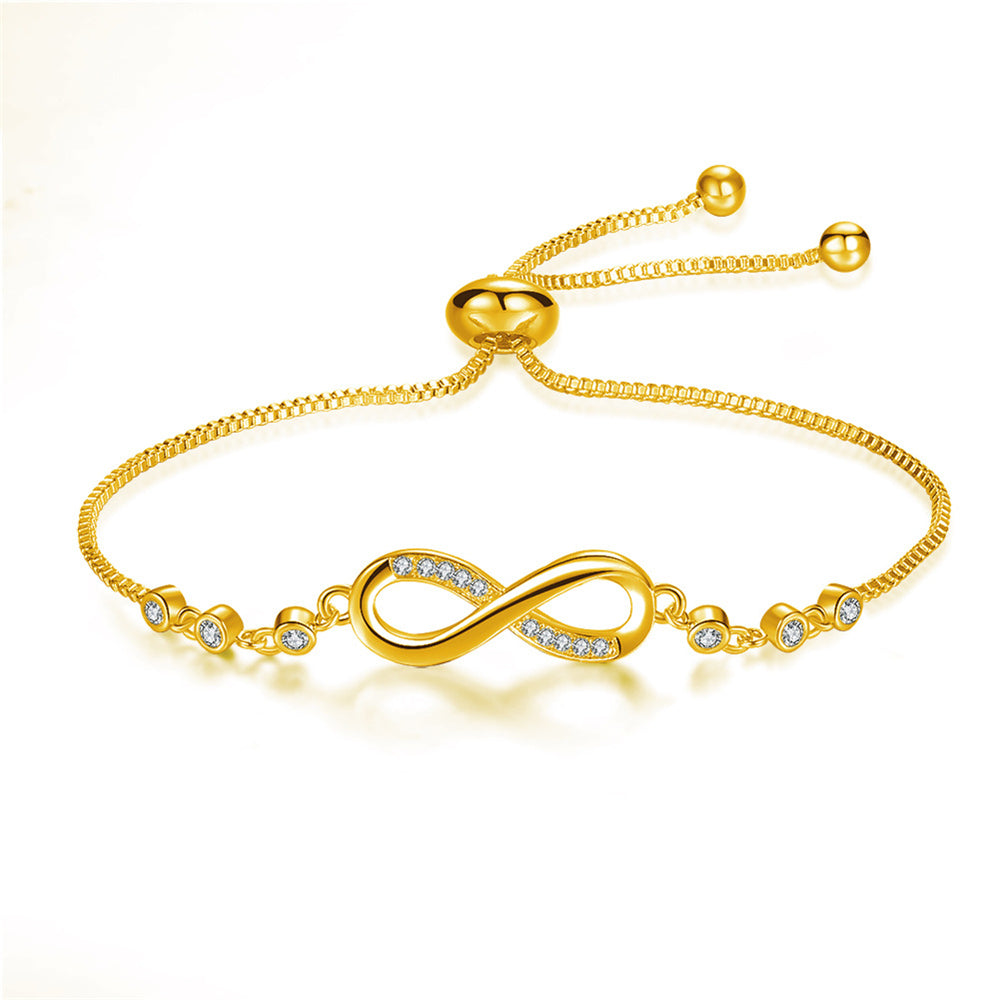 Megan – Anpassbares unendliches Armband aus Silber