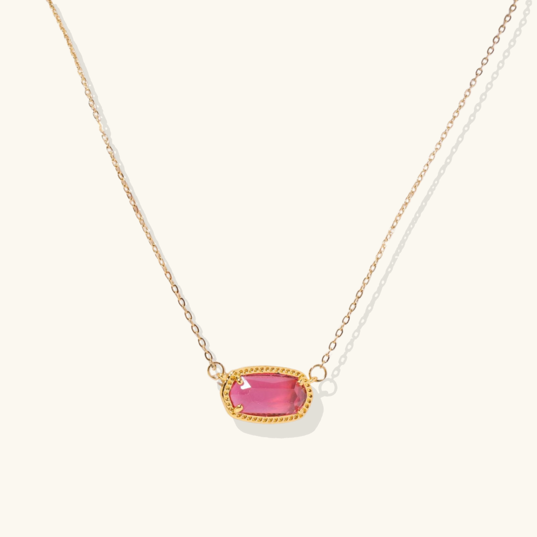 Viya – Elegante Geburtsstein-Halskette