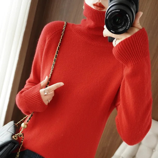 Jessel - Bequemer Damenrollkragenpullover