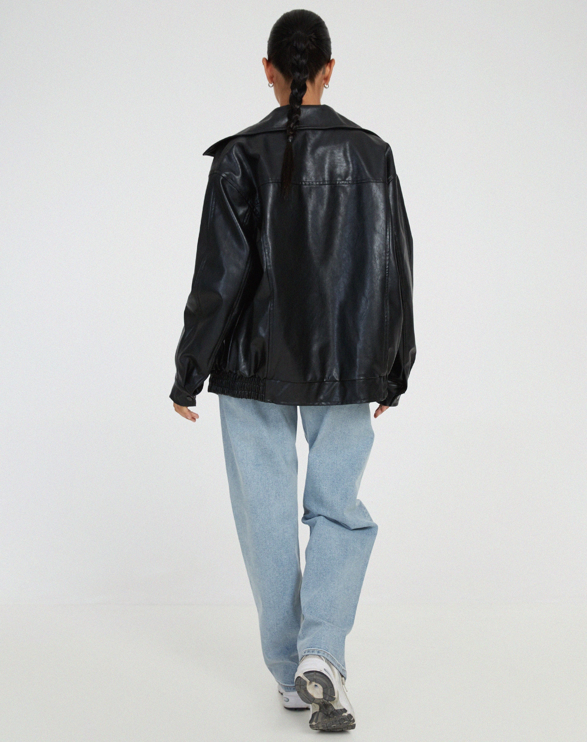 Sophia – Lässige Oversize-Jacke aus Leder