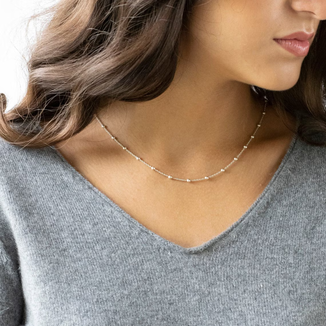Choker Satellite - Elegante goldene Halskette