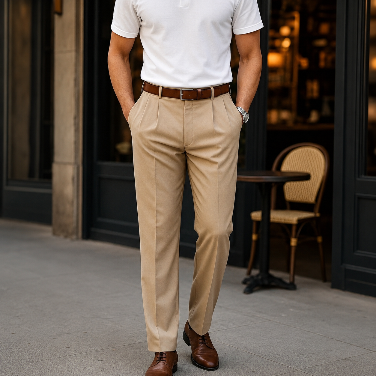 Brandon - Stilvolle Hose mit geradem Bein