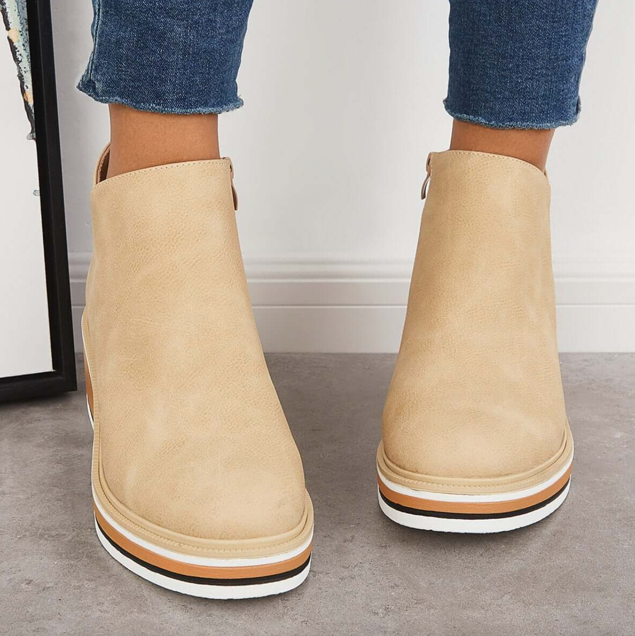 Mari Stella - Freizeitschuhe mit dekorativen Nähten