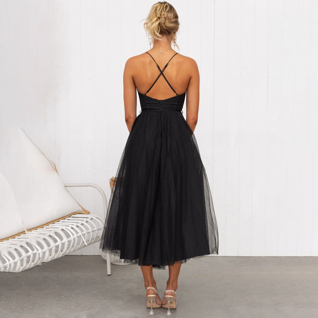 Franca - Modernes, fließendes Midikleid
