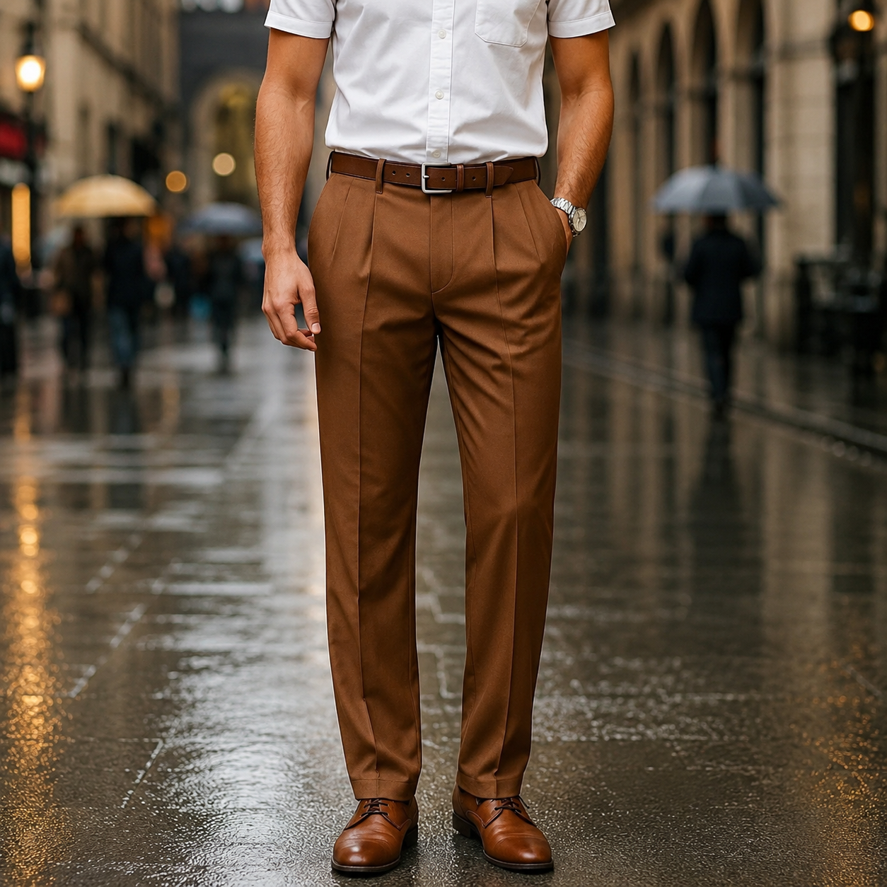 Brandon - Stilvolle Hose mit geradem Bein