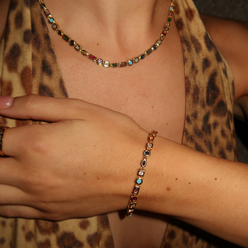 Nozomi – Farbige Kristallarmband