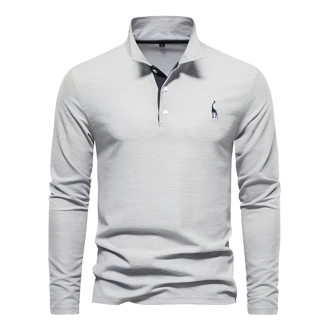 Antoine - Langärmliges Herren-Poloshirt für den Alltag