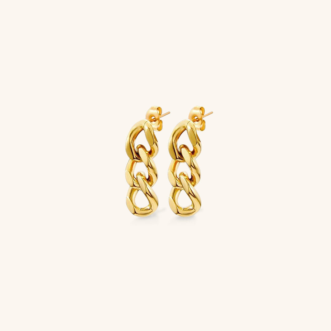 Lee – Elegante Kettenohrringe in Gold