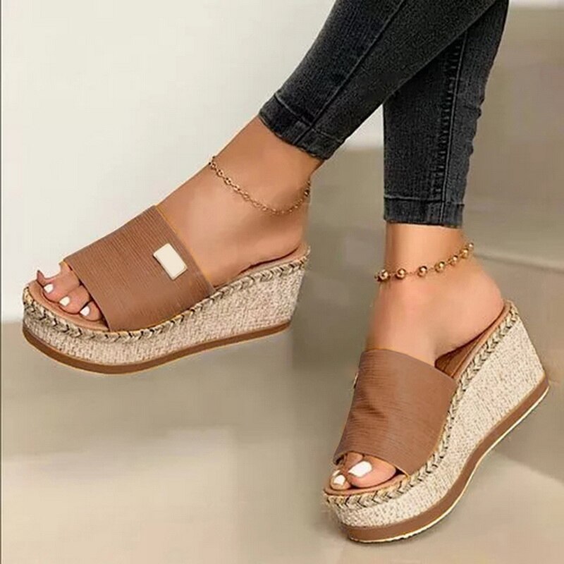 Camila - Plattformsandalen mit Keilabsatz
