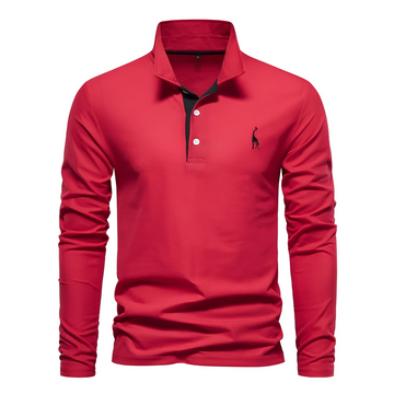 Antoine - Langärmliges Herren-Poloshirt für den Alltag