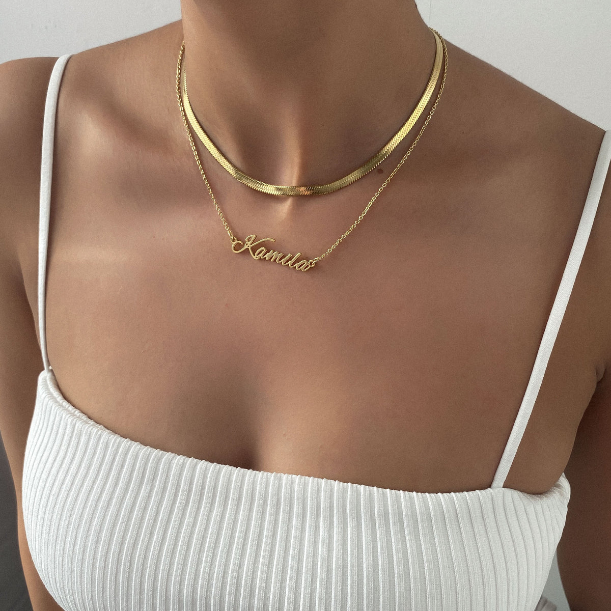 Juliette – Edle Chevron-Halskette