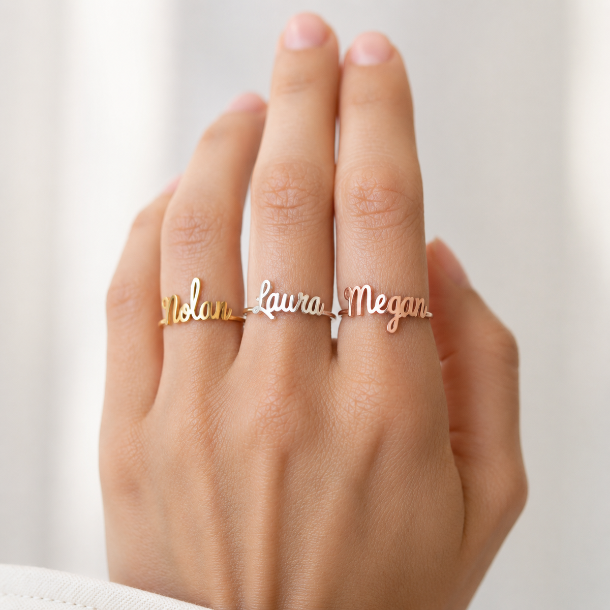 Personalisierter Namensring - Einzigartiger Ring