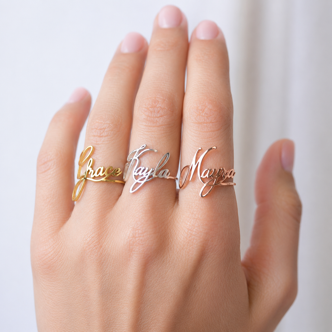 Personalisierter Namensring - Einzigartiger Ring