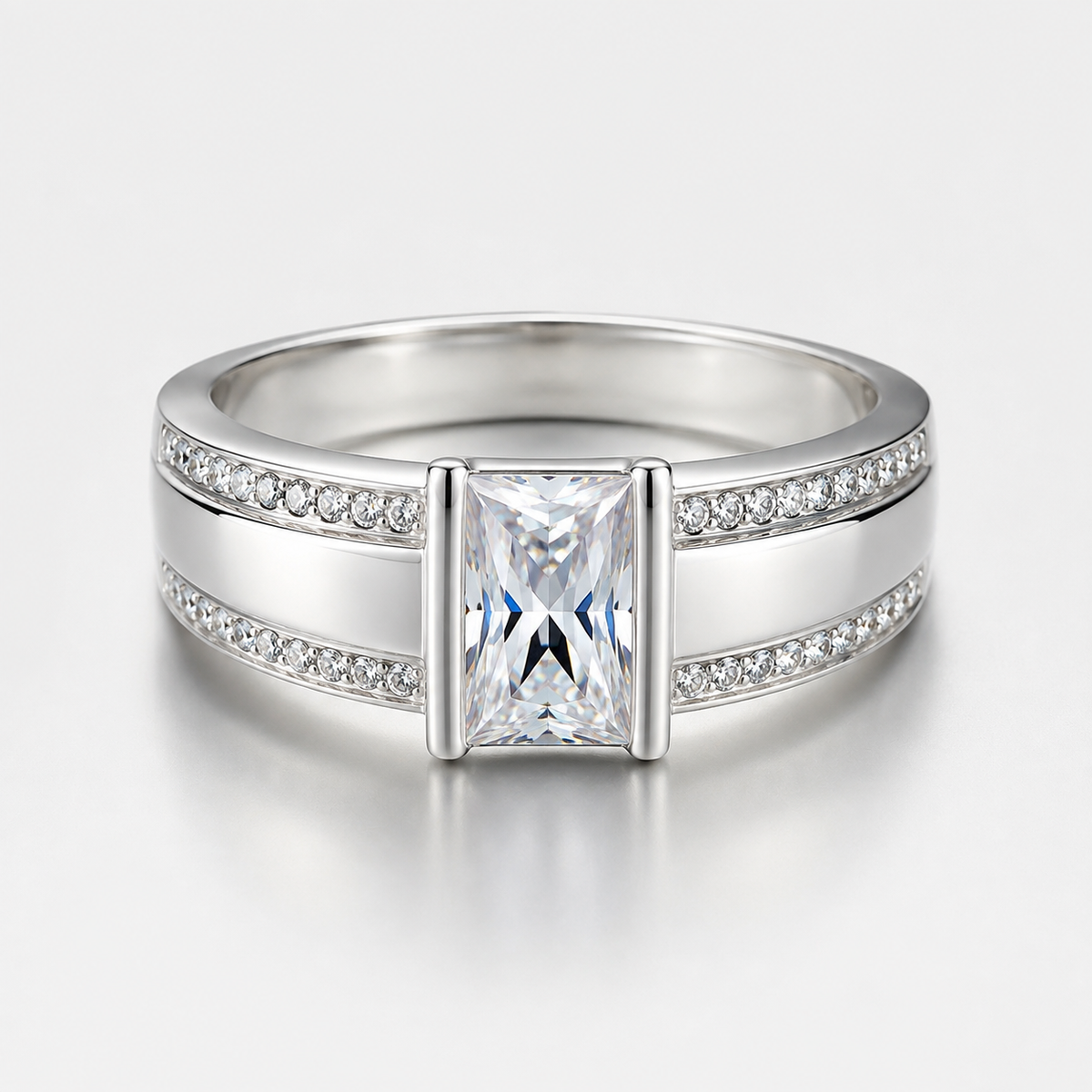 Vivienne – Vintage-Ring mit eingebettetem Kristall
