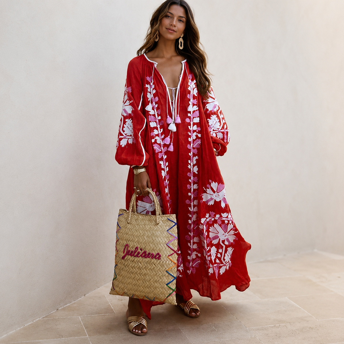 Nelia - Legeres Boho-Sommerkleid mit Blumenmuster
