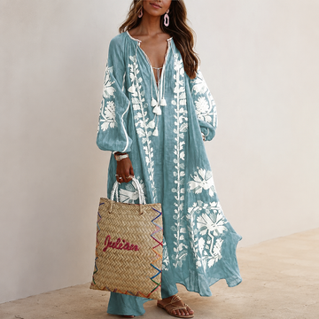 Nelia - Legeres Boho-Sommerkleid mit Blumenmuster