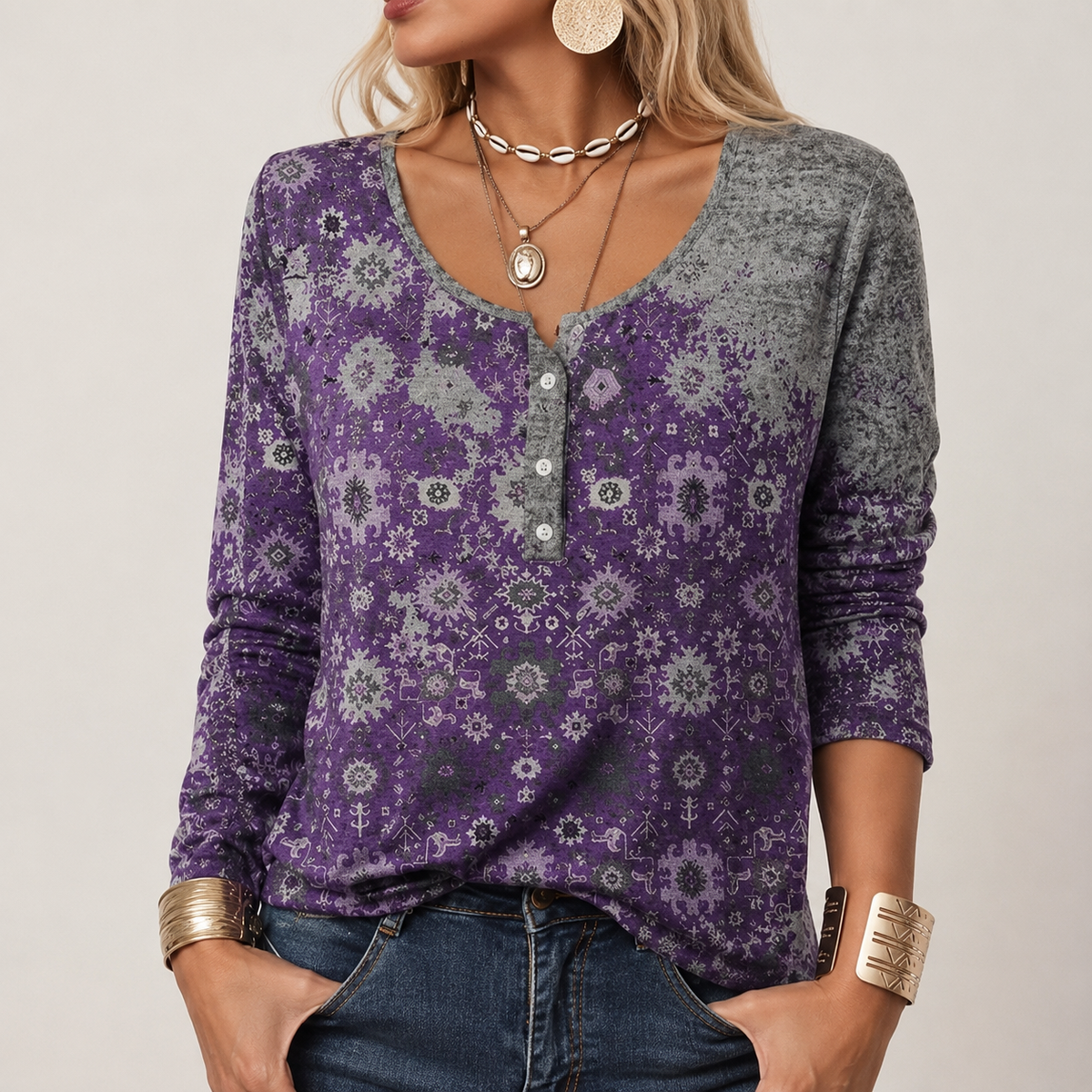 Hilde - Stilvoller Pullover mit Aztekenmuster