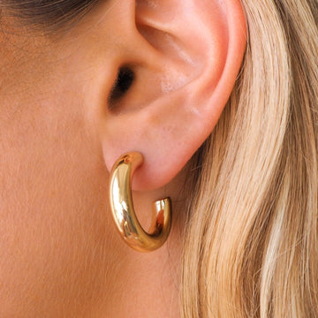 Mayra - Dicke goldene Ohrringe