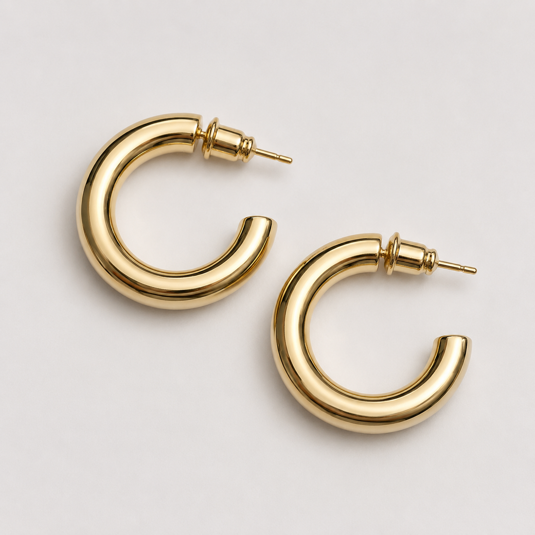 Mayra - Dicke goldene Ohrringe