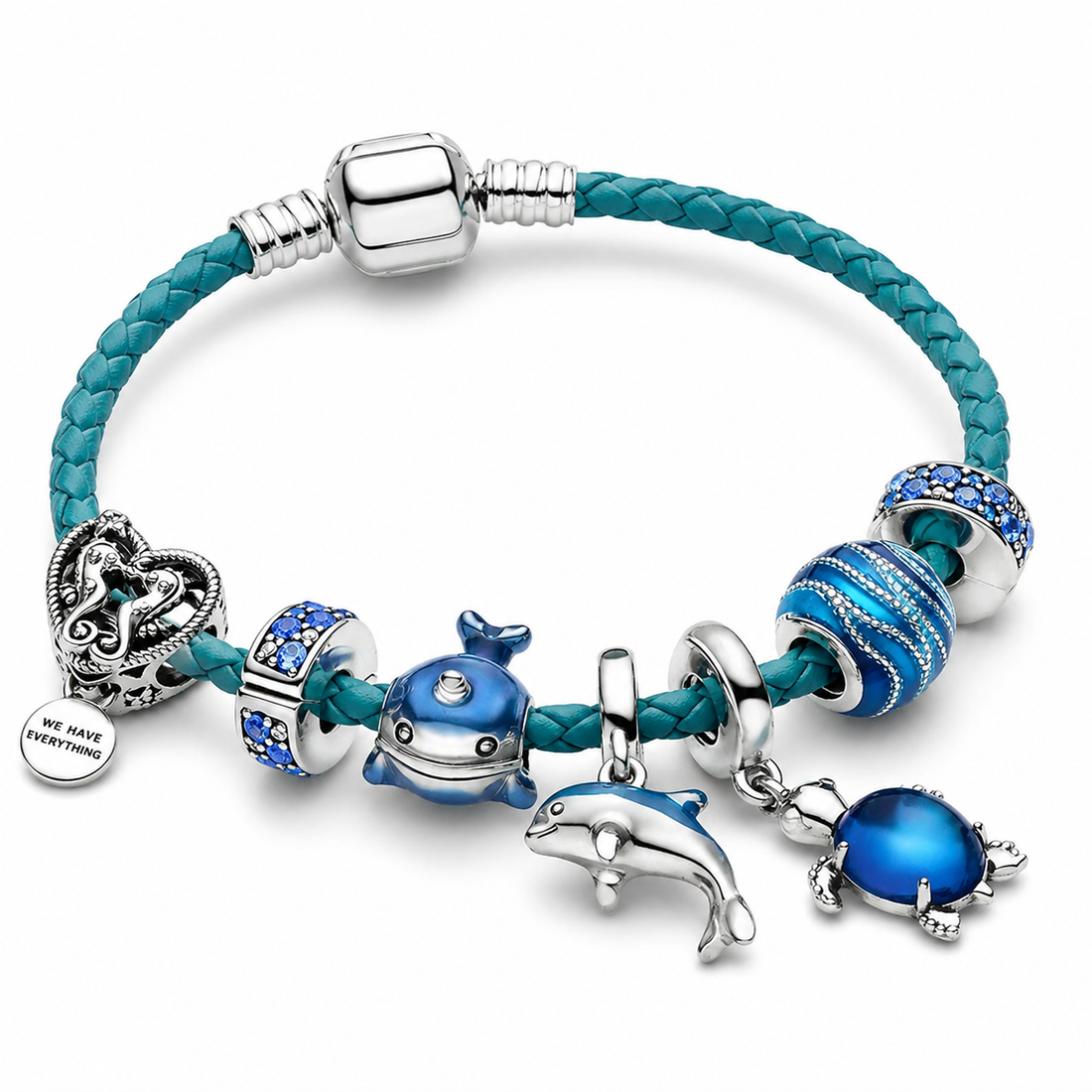 Ozean – Armband aus edlem Material mit maritimen Charms