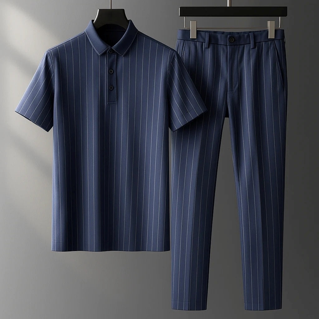 Donny - Lässig gestreiftes Polo-Set