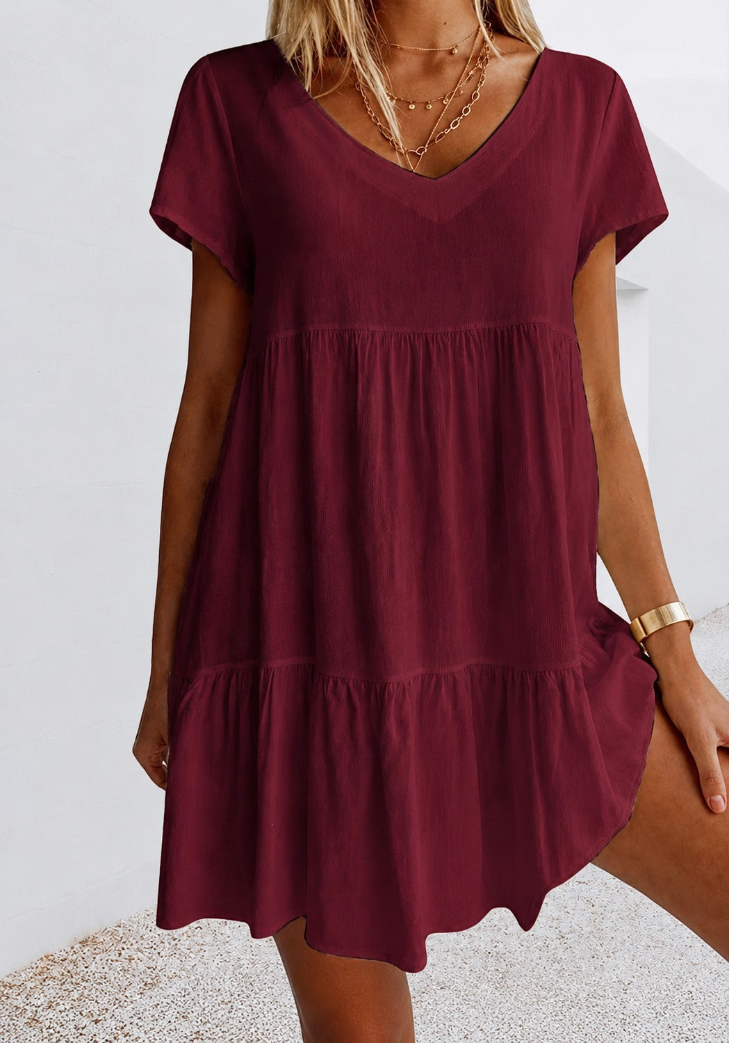 Cordelia - Bequemes Weites Minikleid